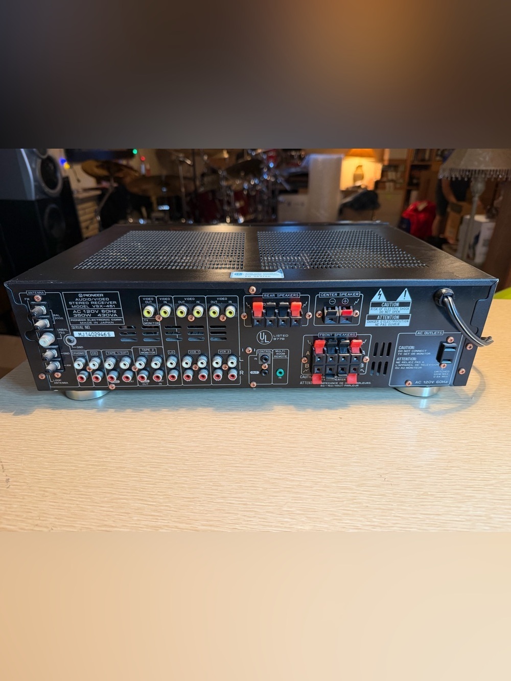Vintage Pioneer VSX-451 Dolby Pro Audio 80WPC Stereo Receiver Cleaned & Tested🔥 - Picture 6 of 8